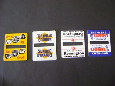Lionel 156 Billboards (Fleers-Remington-Dynafuel-Lionel Chem-Lab)