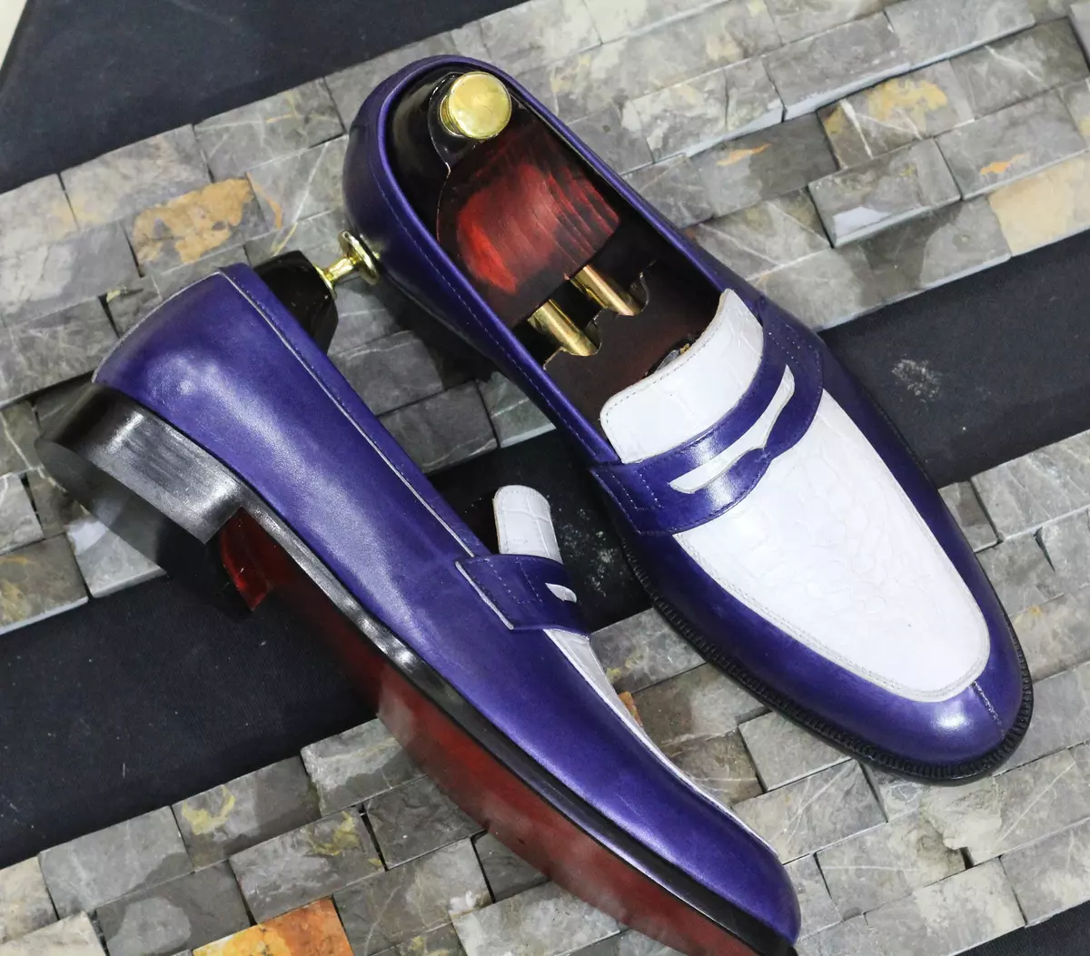Two shop tone loafers