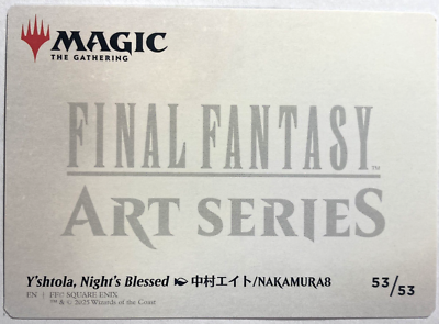 MTG Y'shtola Night's Blessed Art Series Card Final Fantasy 53/53