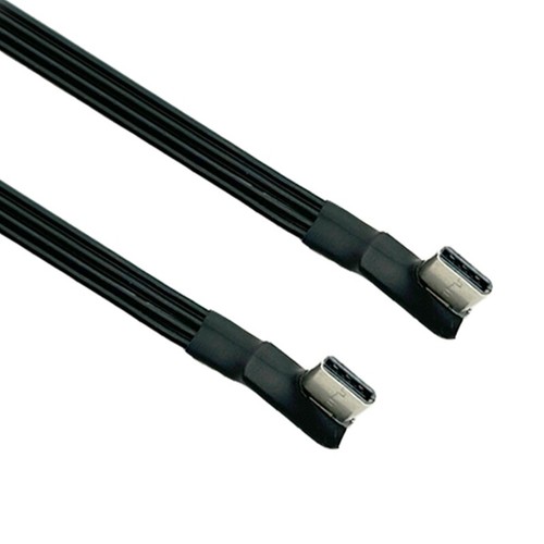 Flat USB C to USB C Male Data Cable 90 Degree Connectors for Gadgets - Picture 45 of 85