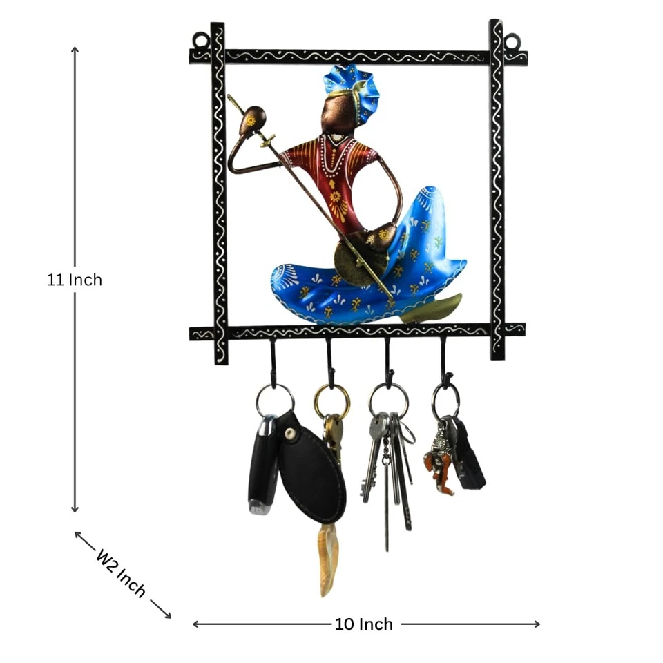 Painted Metal Key Holder with Hooks for Keys | Attractive Welcome Your Home b... - Image 4 of 4