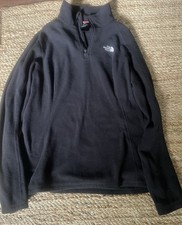 The North Face Black Fleece Sweatshirt Women  s Size Medium Quarter Zip Layering