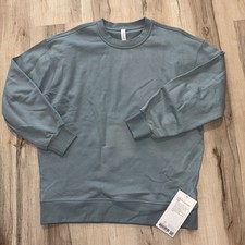 lululemon perfectly oversized crew sweatshirt Sz 4 Blue Cast NWT