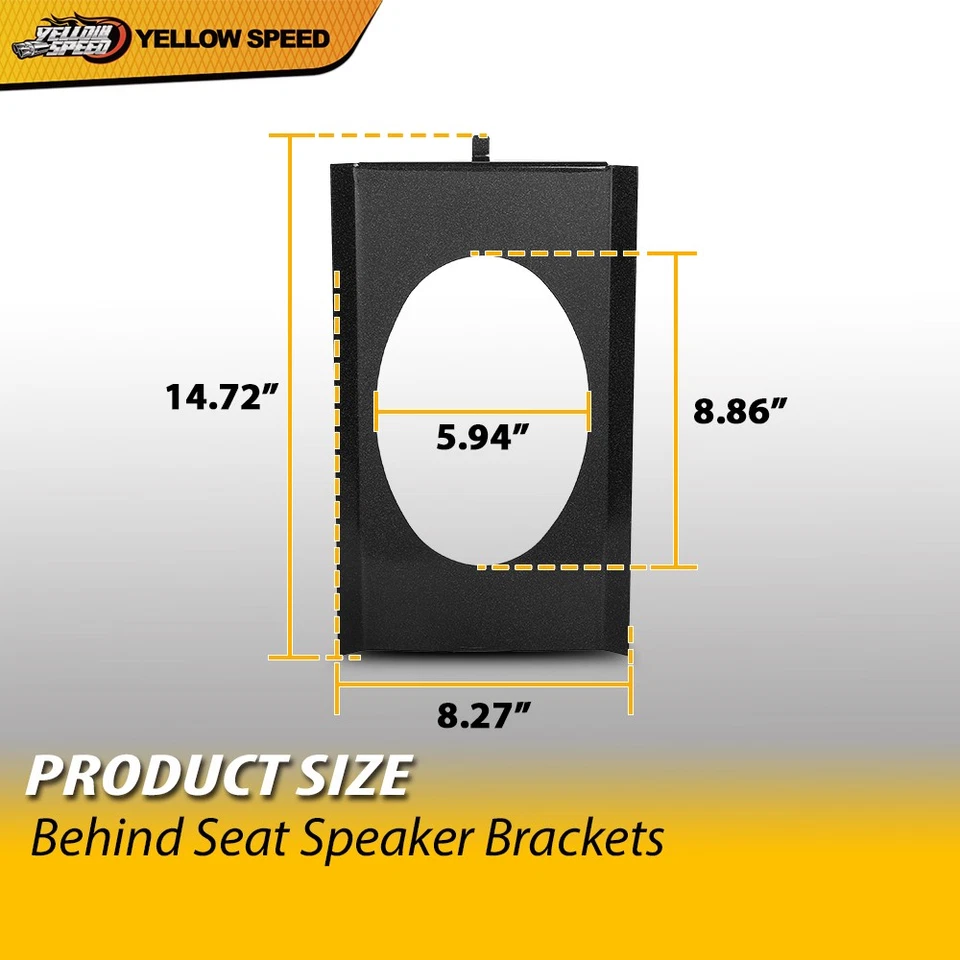 Soportes de altavoces de carrocería cuadrada 6x9 para Chevy C10 1973-1987 Foto 3 de 4
