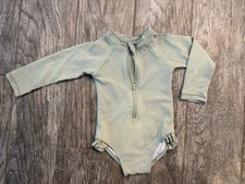 rylee and cru baby girl swimsuit, size 12 to 18 months, green