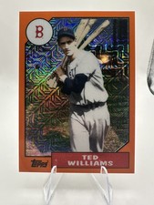 2017 Topps '87 Topps Silver Pack Chrome Orange Ted Williams #87-TW 32/99