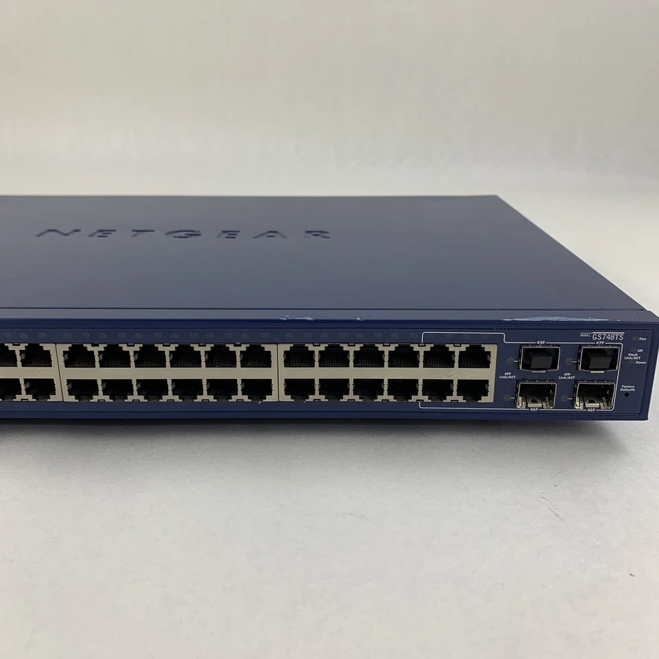 NetGear ProSafe GS748TS V1H1 48-Ports Stackable Smart Switch Tested Reset - Image 4 of 4