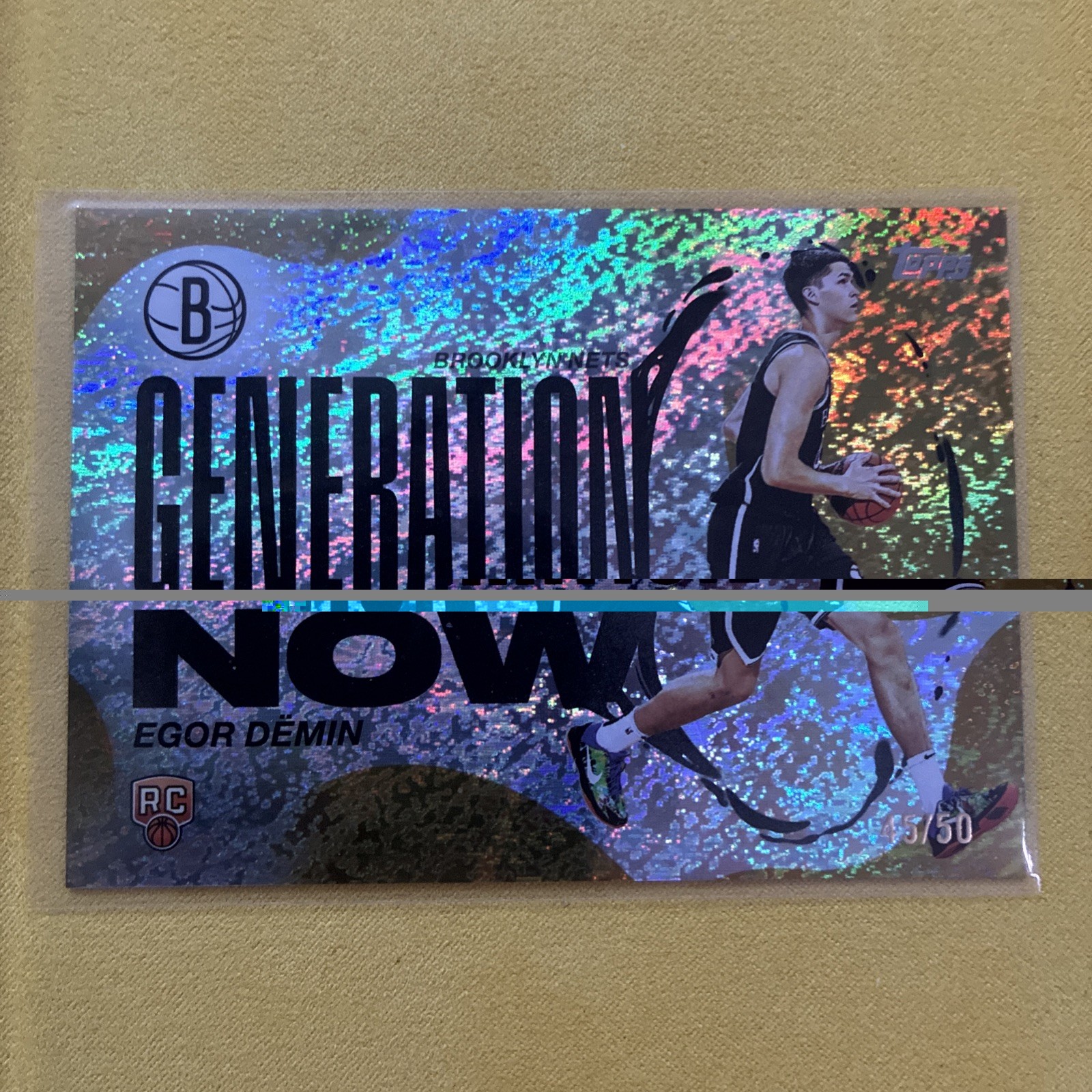 2025-26 TOPPS NBA Flagship - Egor Demin #GN-8  Gold Holo Foil /50 Generation NOW