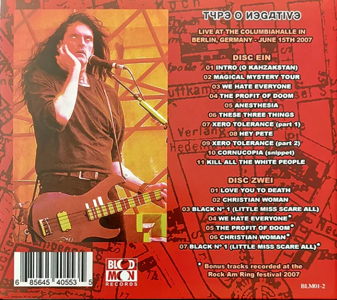 TYPE O NEGATIVE ICH BIN EIN VINNLANDER 2xCD Limited CD Import Factory Sealed - Image 2 of 2