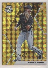 2021 Panini Mosaic Rookie Reactive Yellow Mosaic Prizm Jared Oliva #254 03rx
