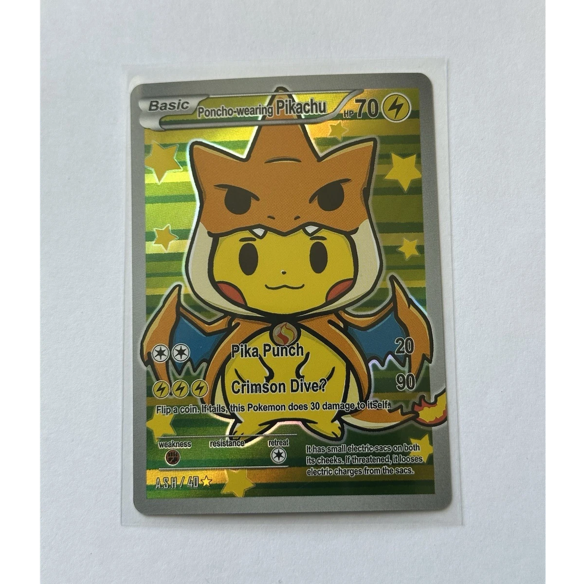 Poncho-Wearing Pikachu Pokémon TCG Cards for sale | eBay
