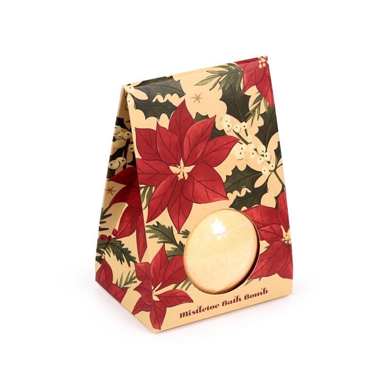 Puckator Christmas Botanicals Creamy Bath Bomb: MISTLETOE