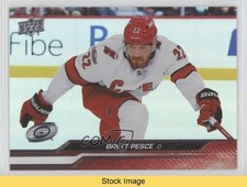 2023-24 Upper Deck Series 1 Silver Foil Brett Pesce #34 READ z6b