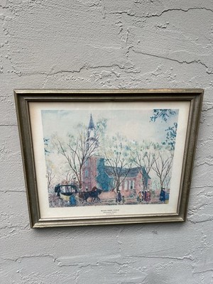 Set of 2 Vintage Lithograph Arts By James Preston, Virginia, 1939