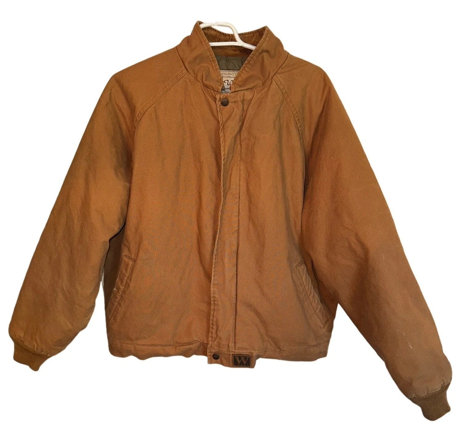 Vintage Walls Canvas Bomber Barn Chore Coat Insulated Trucker Jacket L Brown