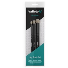 Vallejo Dry Brush Set Small Medium Large