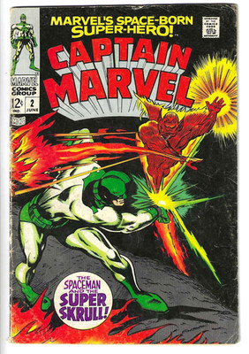 Captain Marvel #2 (1968) vs Super Skrull - Carol Danvers - Una - Emperor Dorrek