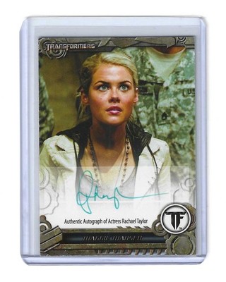 SDCC 2012 TRANSFORMERS THE MOVIE - AUTOGRAMM RACHAEL TAYLOR als Maggie Madsen (A)
