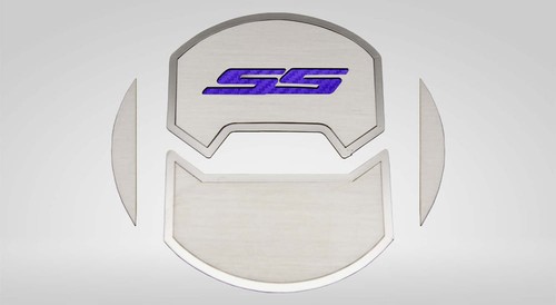 AC Vent Covers Purple Carbon Fiber "SS" Inlay 8pc fits 10-15 Chevy Camaro SS