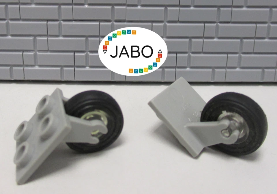 (D18/1/7) LEGO 2x 2415 chasis de avión gris claro antiguo 6345 6615 5591 6482 - Imagen 1 de 1