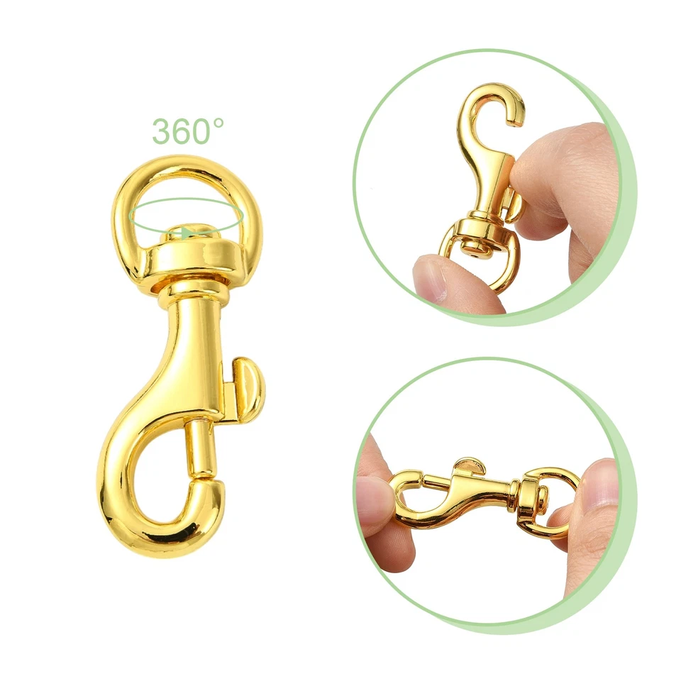 12Pcs 6 Styles Alloy Swivel Clasps, Swivel Snap Hook, Mixed Color - Image 3 of 4