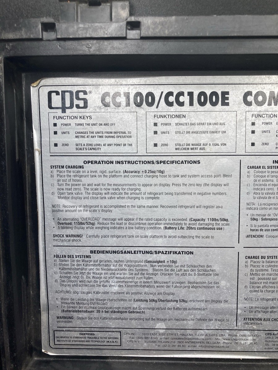 CPS チャージングスケール CC-100 CPS チャージングスケール CC-100【草加店】 – アクトツール