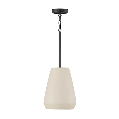 Capital Lighting Della 1 Light 10" Pendant, Terracotta Ivory - 354213IV - Picture 1 of 1