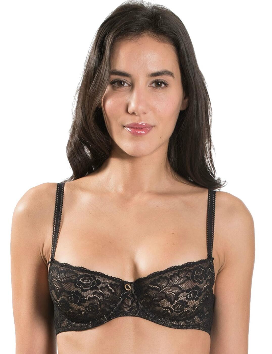 32E Aubade Rosessence Non-Padded Half Cup Bra Underwired Womens Bras Lace HK14