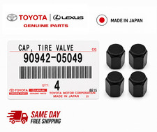 Black Aluminum Lexus 1997-2025 Oem Genuine Tire Valve Stem Caps Rc F 90942-05049