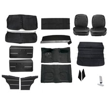 Basic Black Interior Kit 1968 Camaro Coupe Bucket Seats Basic Black Interior Kit 1968 Camaro Coupe Bucket Seats