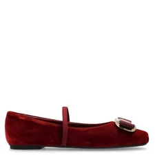 Ferragamo New Vara Plate Ballet Flats