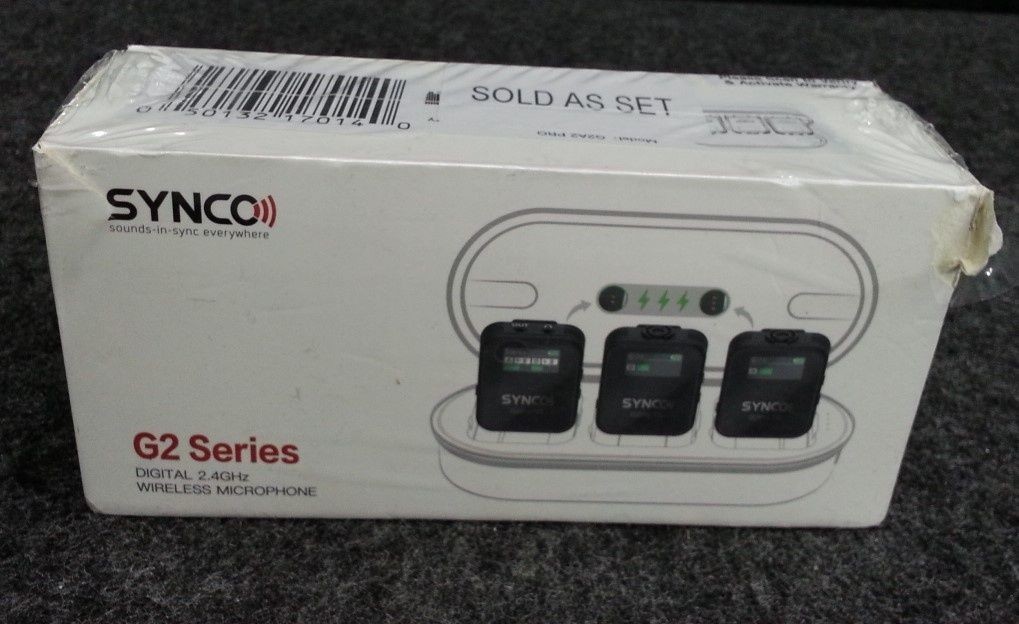 SYNCO Wireless Lavalier Mic System G2(A2) PRO Dual Channel 656 FT