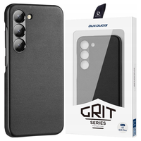 DUX Ducis Grit Samsung Galaxy S23+ HüLle Aus Kunstleder, Schwarz