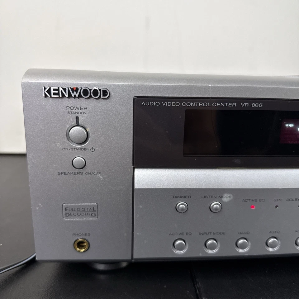 Kenwood Digital 6.1 Channel Audio Video Receiver VR-806 Tested Working No Remote - Image 2 of 4