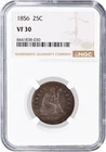1856 25C Seated Liberty Quarter Silver NGC VF30 Very Fine Coin