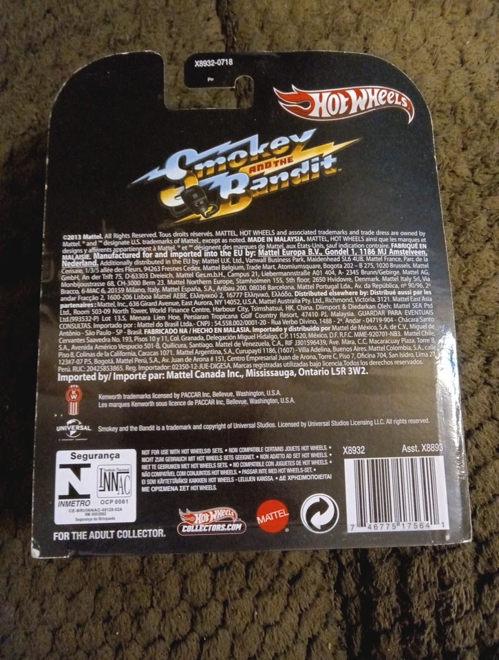 Hot Wheels '75 Kenworth W900 1/64 Smokey and the Bandit Retro Entertainment - Image 2 of 3