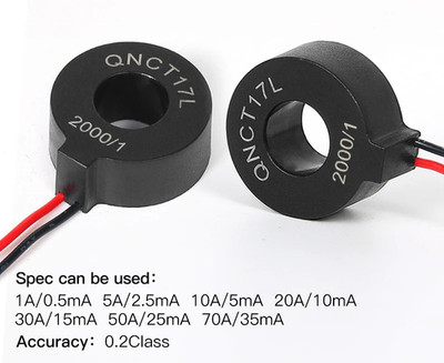Current Transformer High Accuracy Ring QNCT17L Toroidal CT 50A 100A Micro Type