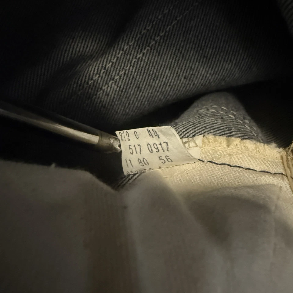 VINTAGE DEADSTOCK W/ TAGS Levi's 517 Saddleman Boot Jeans Orange Tab W31 L32 - Image 4 of 4