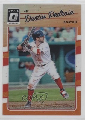 2017 Panini Donruss Optic Orange Prizm 39/199 Dustin Pedroia #75 0w8
