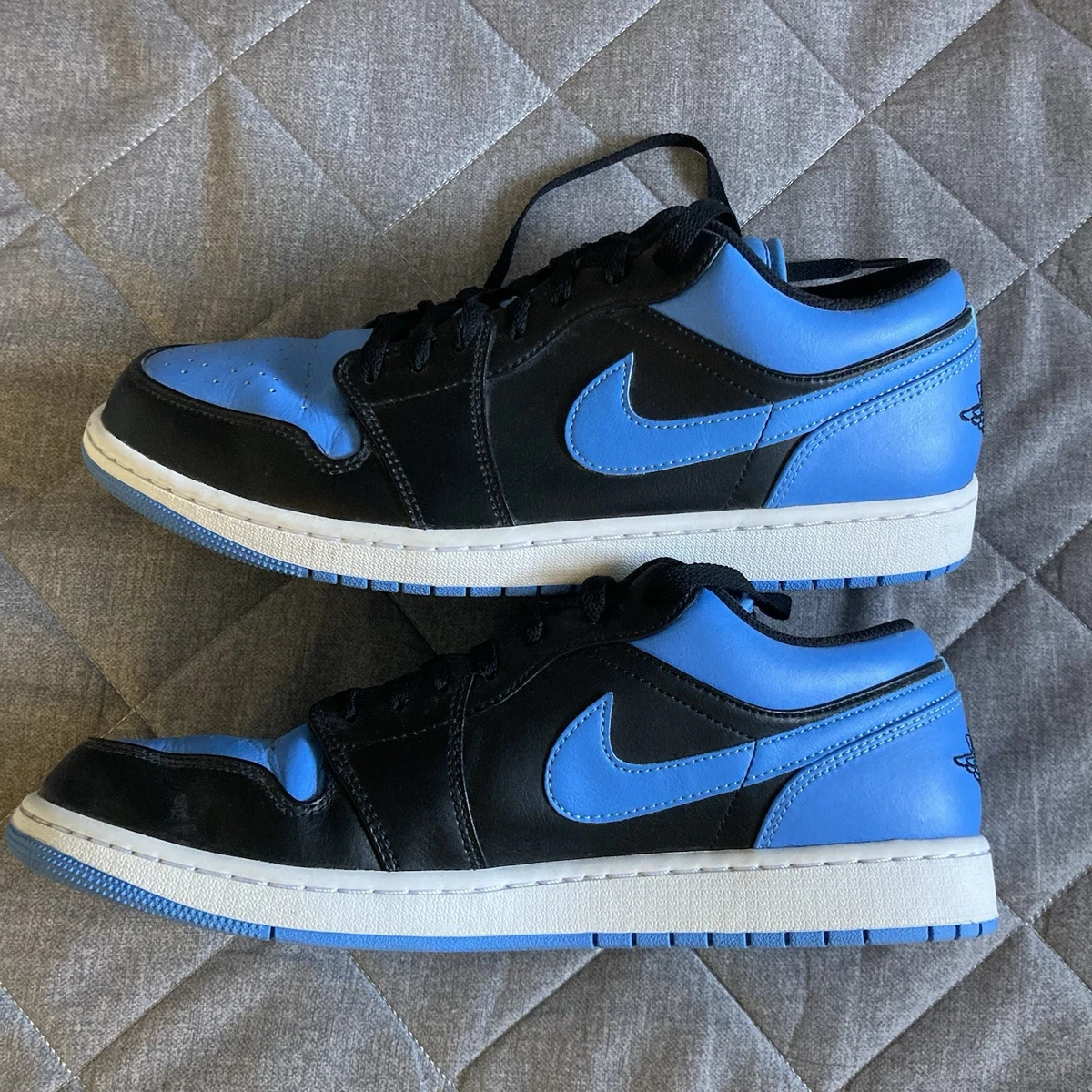 Nike Air Jordan 1 Low UNC University Blue Black Sz 5.5Y 553558-041 Youth Size Jordan 1 Low University Blue for sale | eBay main image 4