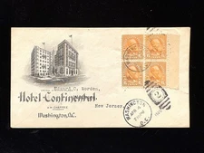 DC WASHINGTON APR 4 1925 FDC #587 BLOCK/4 TO WORDEN UNOFFICIAL CACHET, CV $65+