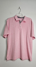 Tommy Bahama Coasta Vera Stretch Heather Polo Shirt Pink Men's Medium Golf