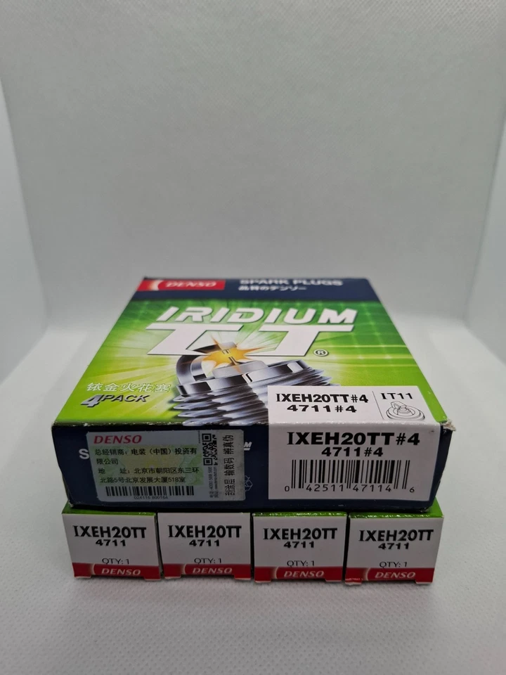 BOUGIES D'ALLUMAGE AUTOMOBILE IXEH20TT DENSO ORIGINE JAPON LOT DE 4 BOUGIES !! - Photo 3/4