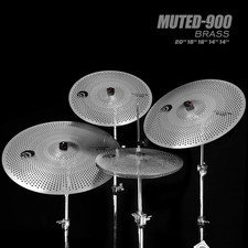 Beatello muted-900 Series 5/Set Brass Low Volume Cymbal For Drums/Stacked Cymbal
