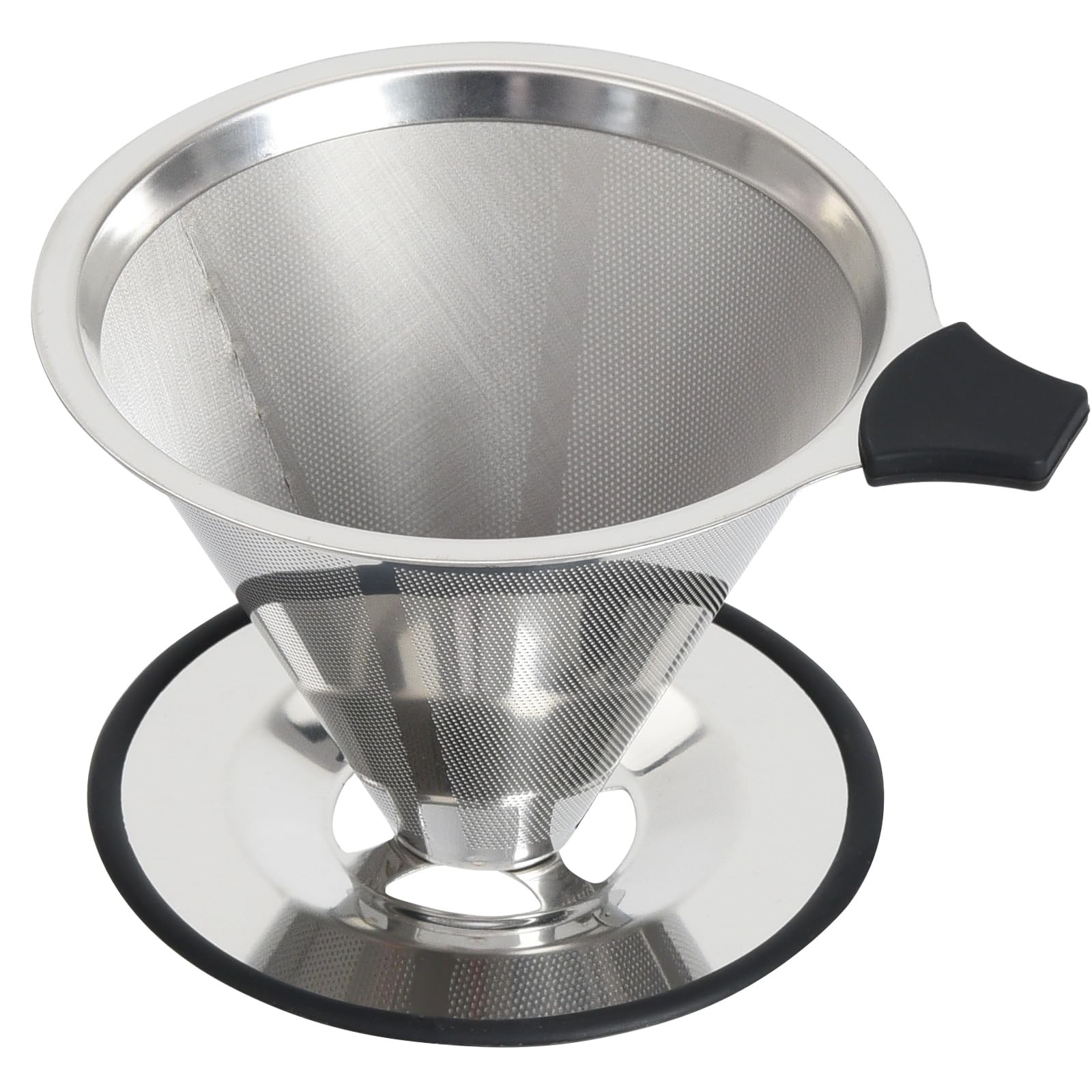 Pour Over Coffee Dripper Filter: Reusable Stainless Steel Coffee Filters - Me...