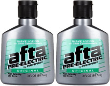 Mennen Afta Pre-Electric Shave Lotion, 3 Ounce Pack of 2
