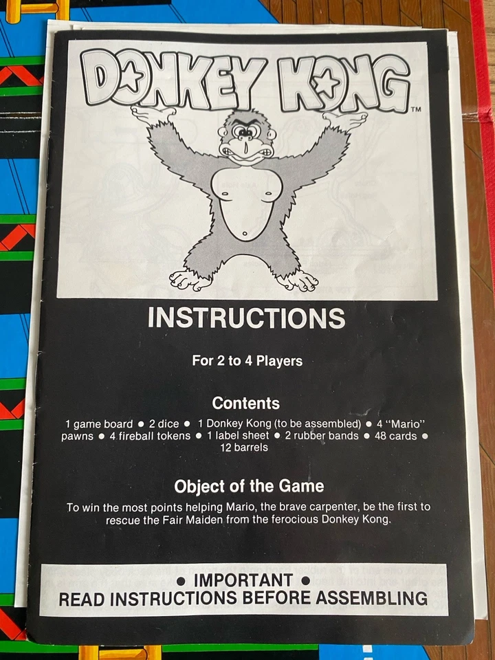 Donkey Kong Board Game MB Games 1983 *Fully Complete 100% Vintage - Image 2 of 4