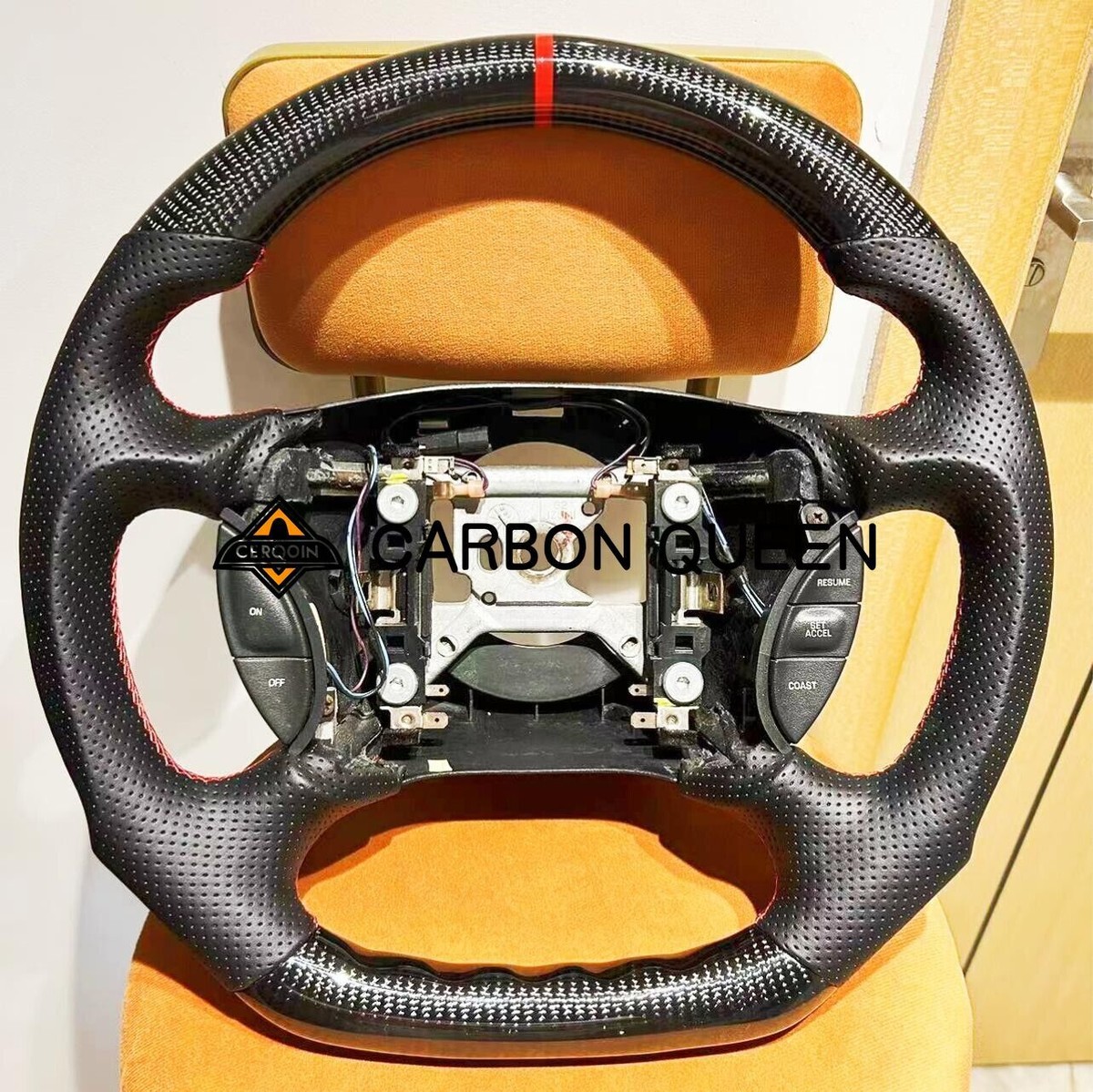 94-04 YEARS Ford Mustang GT CARBON FIBER STEERING WHEEL W