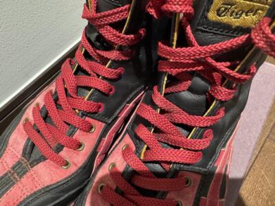 Onitsuka Tiger ボクシングシューズ 黒/赤　コムサザモードメン asics Onitsuka Tiger × Comme ca du mode Boxing Shoes THL912 Black