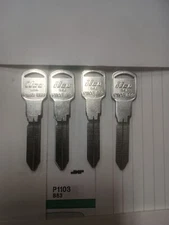 Ilco Key Blanks GM P1103 B83  Made In USA Lot Of 4 